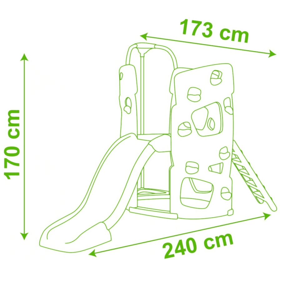 Duża wieża wspinaczkowa ze zjeżdżalnią / Smoby