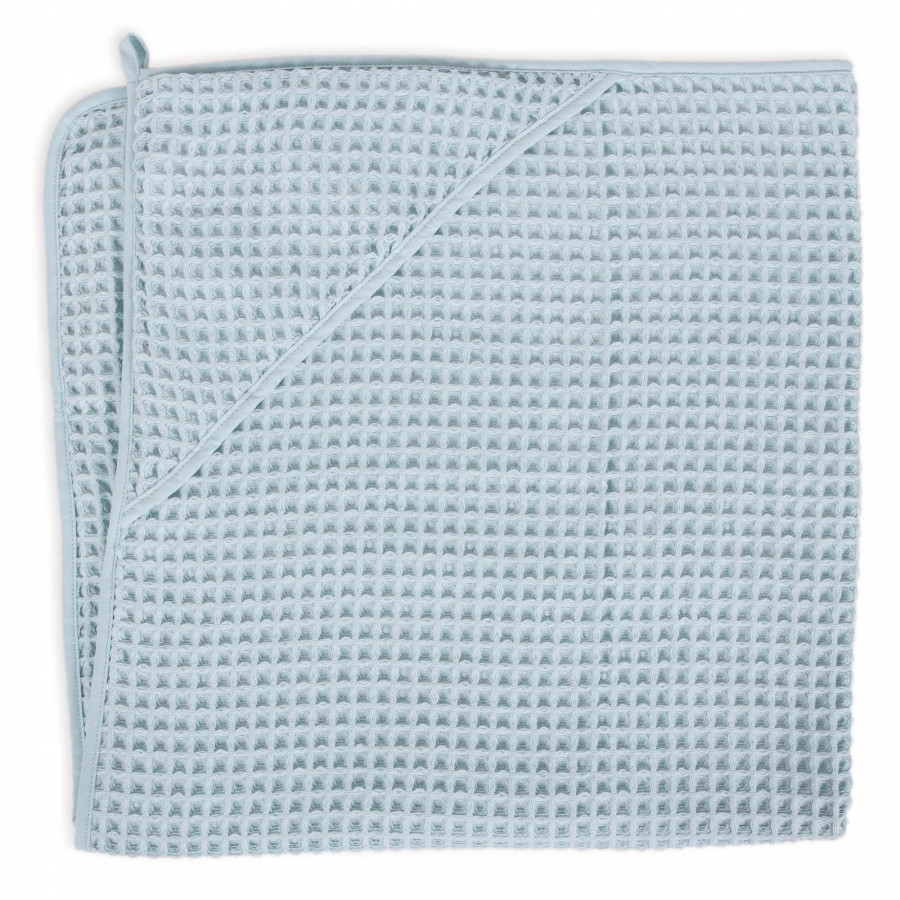 Ręcznik dla niemowlaka Waffle 100x100 cm Mist Blue / Ceba Baby