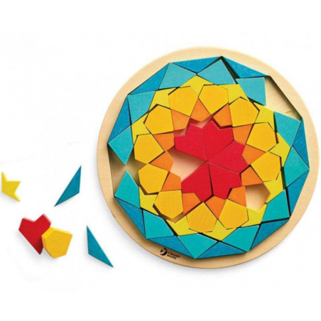 Układanka tangram wzory i kolory / Classic world