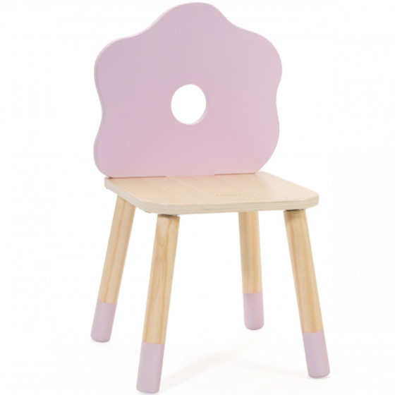 Pastelowe krzesełko Grace różowe / Classic world