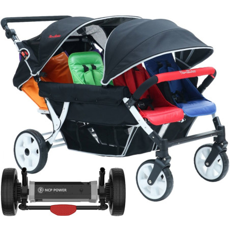 Wózek spacerowy do żłobka Lidoo Bus 6-osobowy z napędem / Familidoo