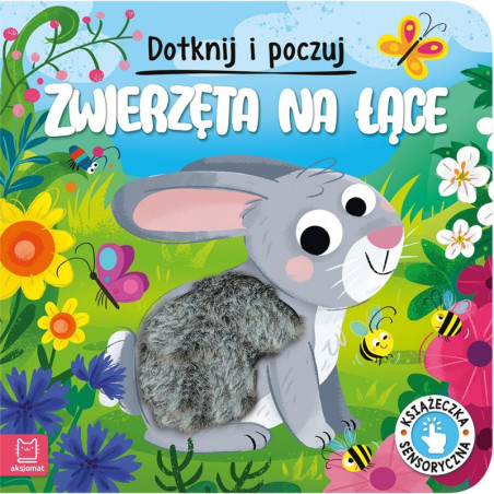 Dotykowa książeczka sensoryczna Zwierzęta na łące / Aksjomat