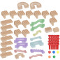 Tor dla pi艂ek do tablicy edukacyjnej STEM 63 el. / Masterkidz Tor dla pi艂ek do tablicy edukacyjnej STEM 63 el. / Masterkidz