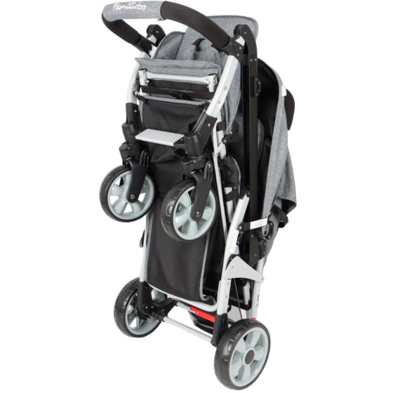 Wózek spacerowy do żłobka Lidoo Ergondrive Grey 3-osobowy / Familidoo