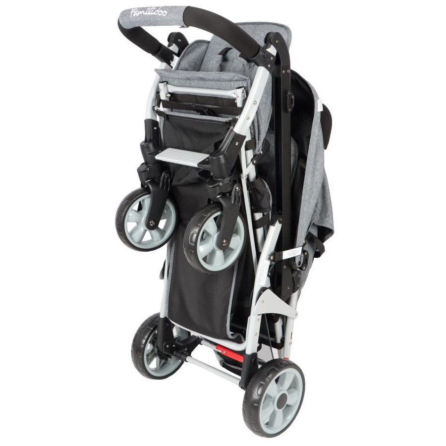 Wózek spacerowy do żłobka Lidoo Ergondrive Grey 3-osobowy / Familidoo