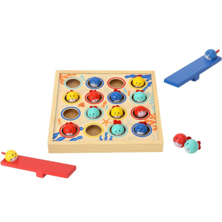 Gra zręcznościowa latające rybki 19 el. / Tooky toy