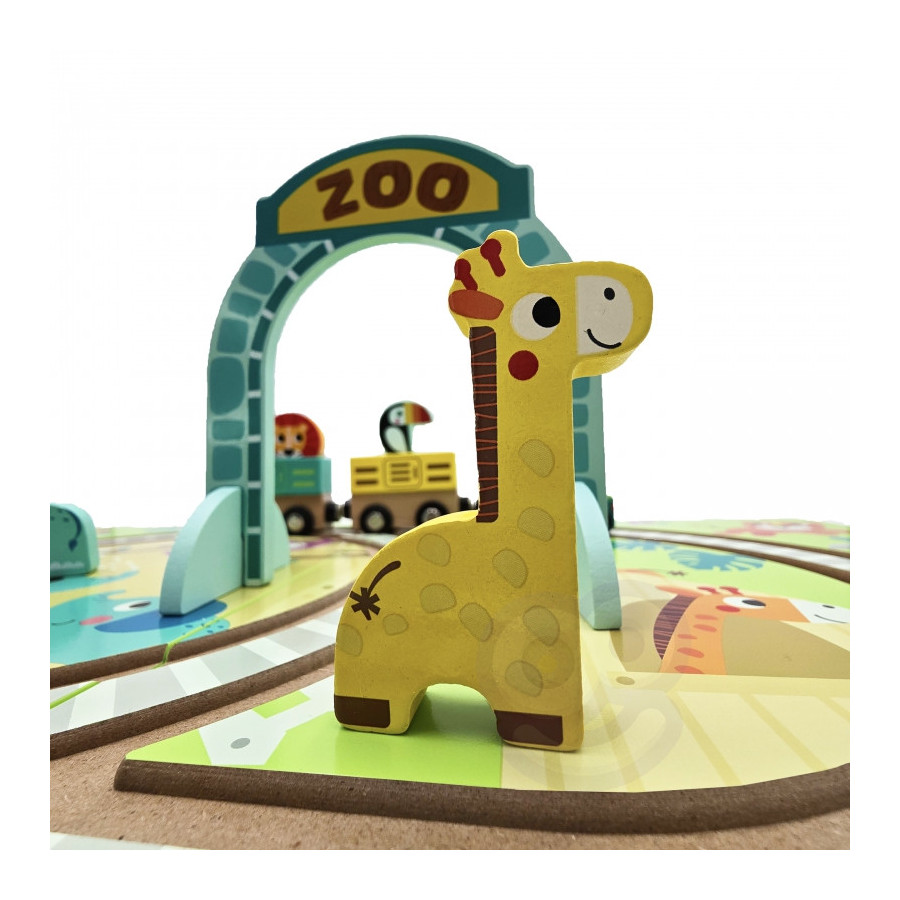 Plansza ZOO z kolejką i zwierzątkami / Tooky toy