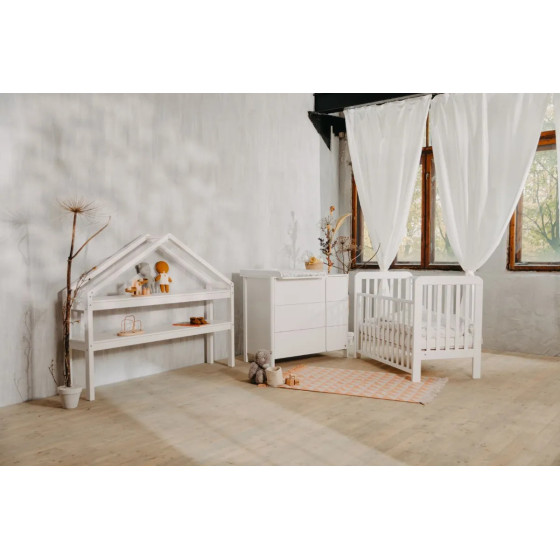 Łóżeczko dziecięce Lull Białe 120x60 cm / YappyKids