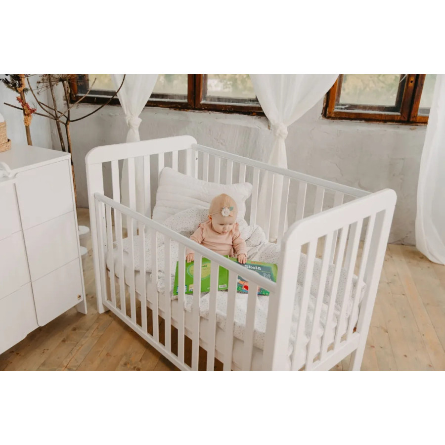 Łóżeczko dziecięce Lull Białe 120x60 cm / YappyKids