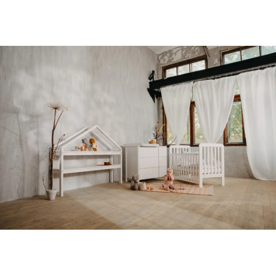 Łóżeczko dziecięce Lull Białe 120x60 cm / YappyKids