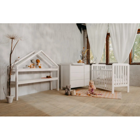 Łóżeczko dziecięce Lull Białe 120x60 cm / YappyKids