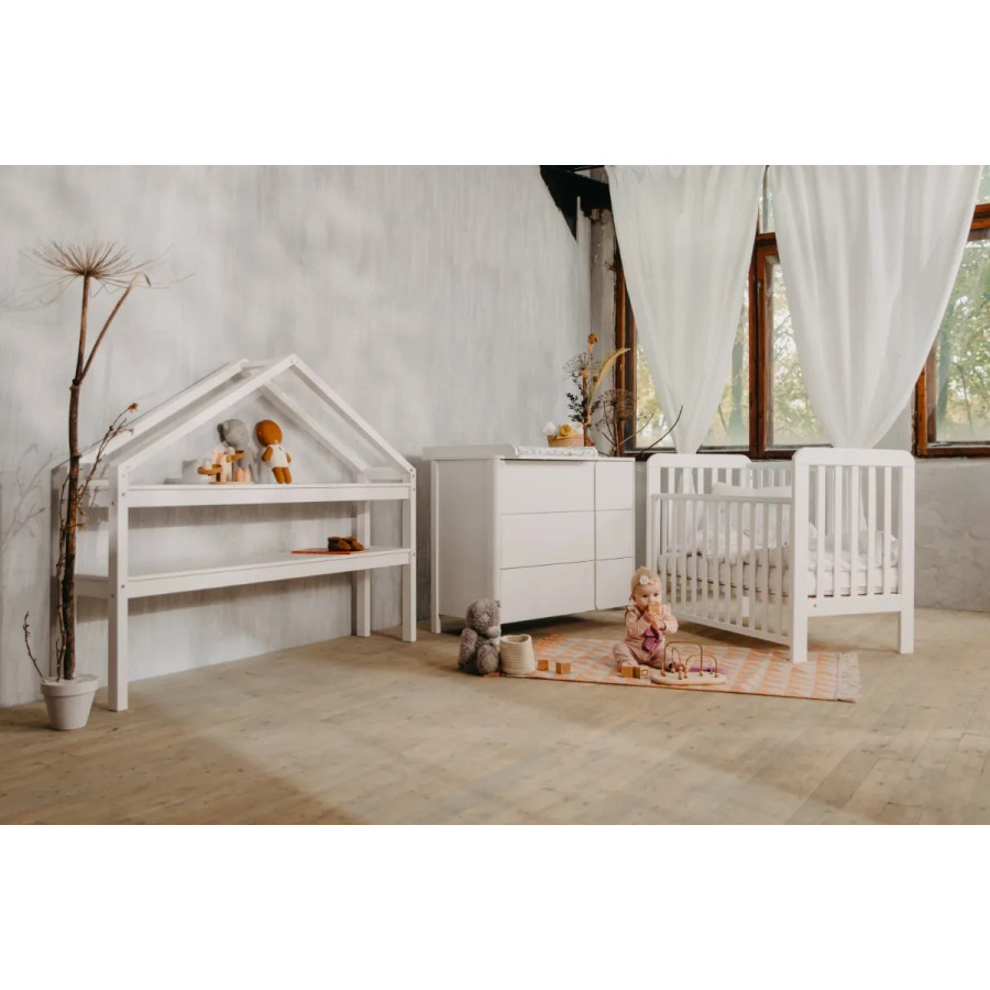 Łóżeczko dziecięce Lull Białe 120x60 cm / YappyKids