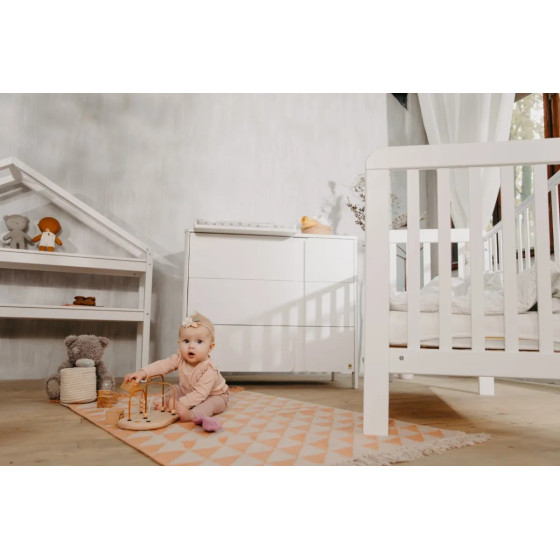 Łóżeczko dziecięce Lull Białe 120x60 cm / YappyKids