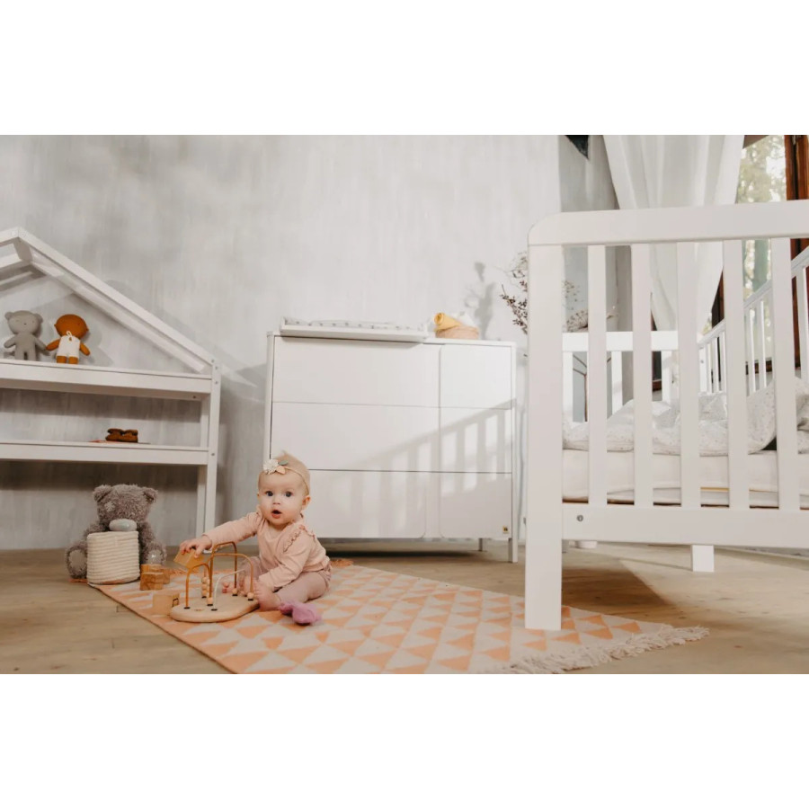 Łóżeczko dziecięce Lull Białe 120x60 cm / YappyKids