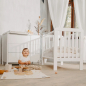 Łóżeczko dziecięce Lull Białe 120x60 cm / YappyKids Łóżeczko dziecięce Lull Białe 120x60 cm / YappyKids