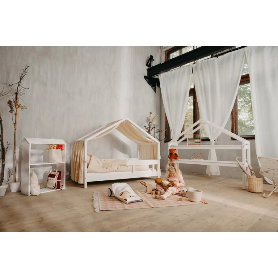 Łóżeczko młodzieżowe Hytte Białe 160x80 cm / YappyKids