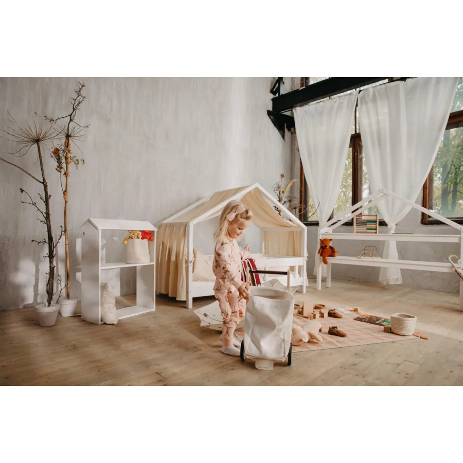 Łóżeczko młodzieżowe Hytte Białe 160x80 cm / YappyKids
