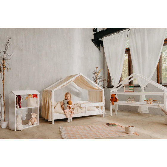 Łóżeczko młodzieżowe Hytte Białe 160x80 cm / YappyKids