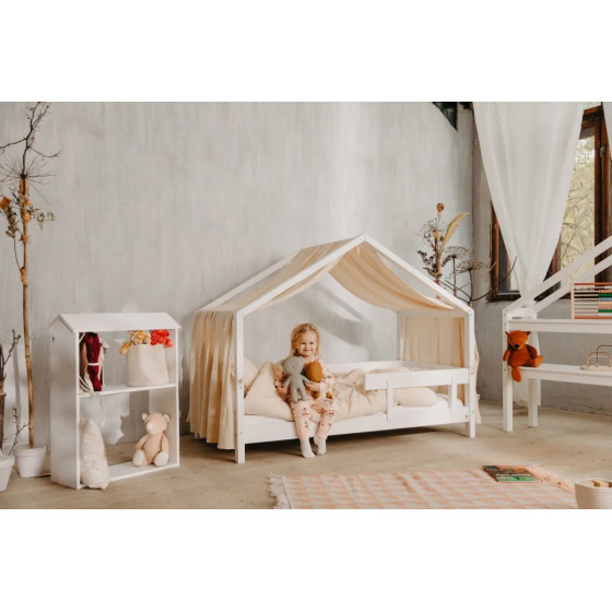 Łóżeczko młodzieżowe Hytte Białe 160x80 cm / YappyKids