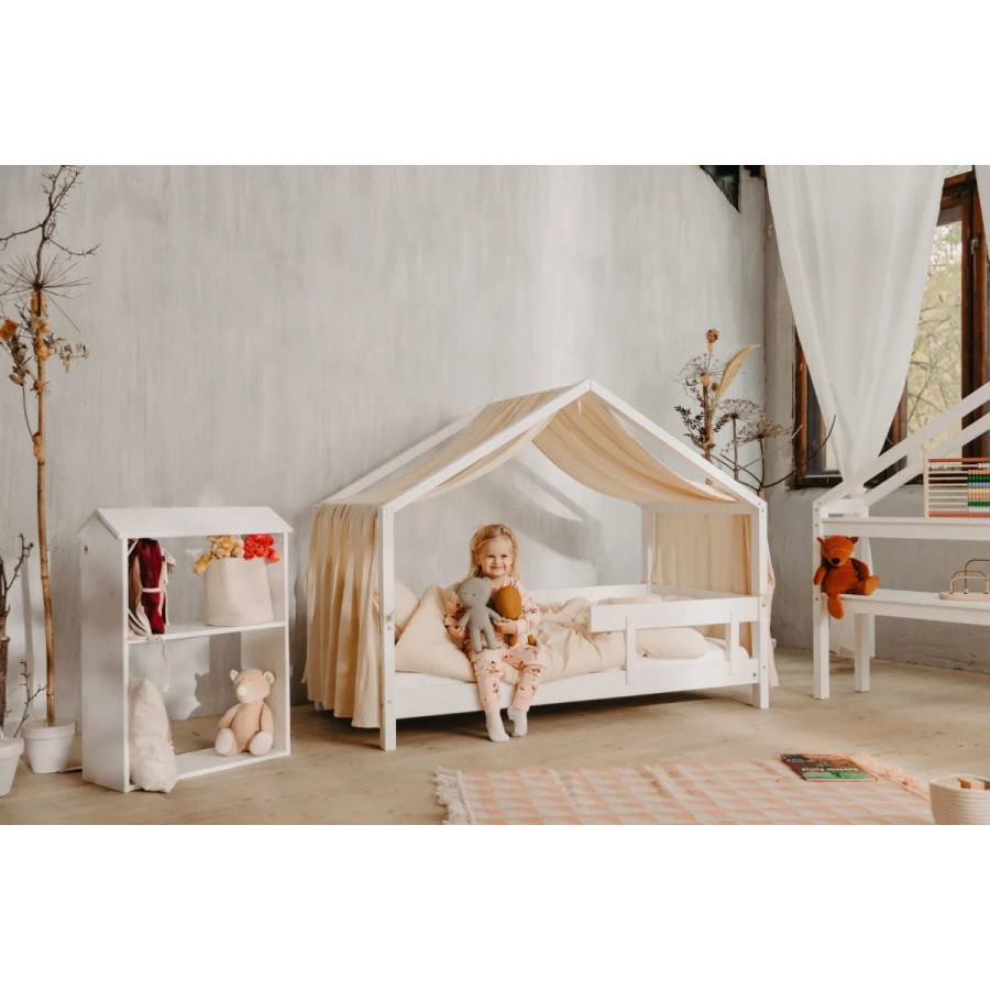 Łóżeczko młodzieżowe Hytte Białe 160x80 cm / YappyKids
