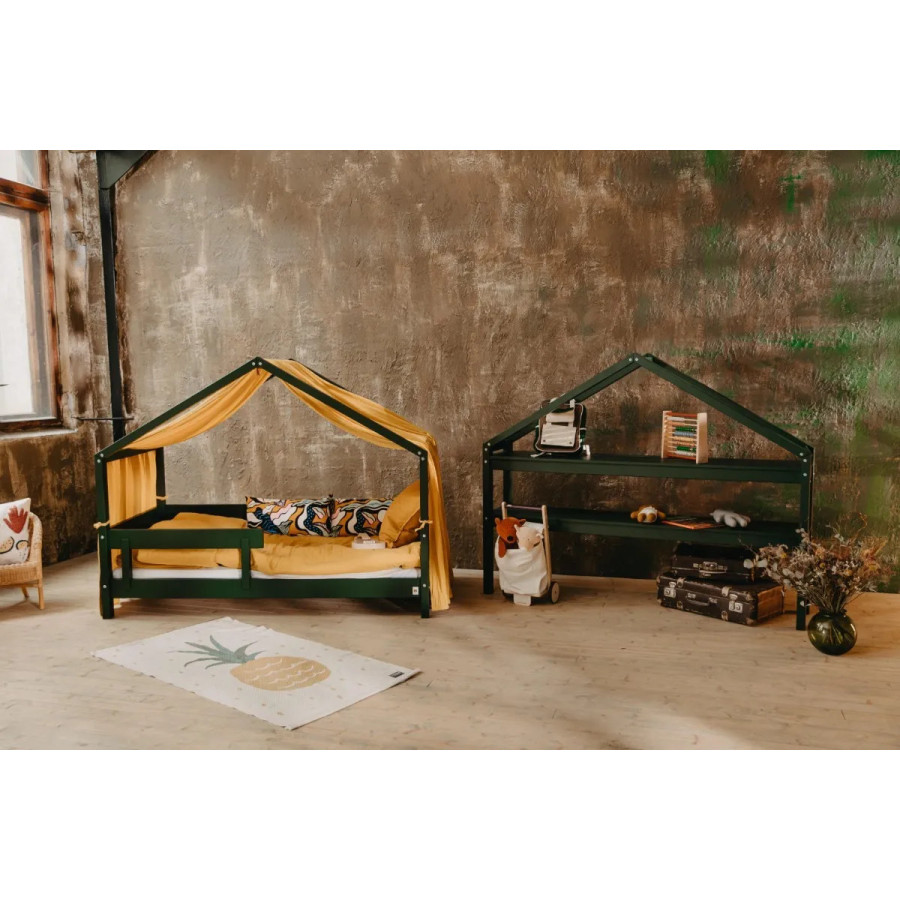 Łóżeczko młodzieżowe Hytte Zielone 160x80 cm / YappyKids