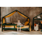 Łóżeczko młodzieżowe Hytte Zielone 160x80 cm / YappyKids Łóżeczko młodzieżowe Hytte Zielone 160x80 cm / YappyKids