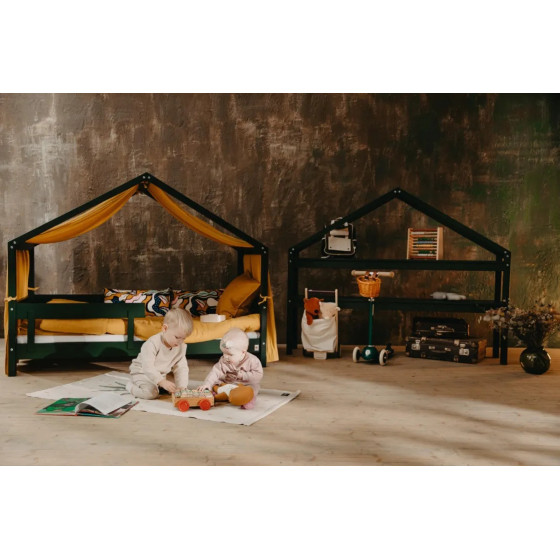 Łóżeczko młodzieżowe Hytte Zielone 160x80 cm / YappyKids