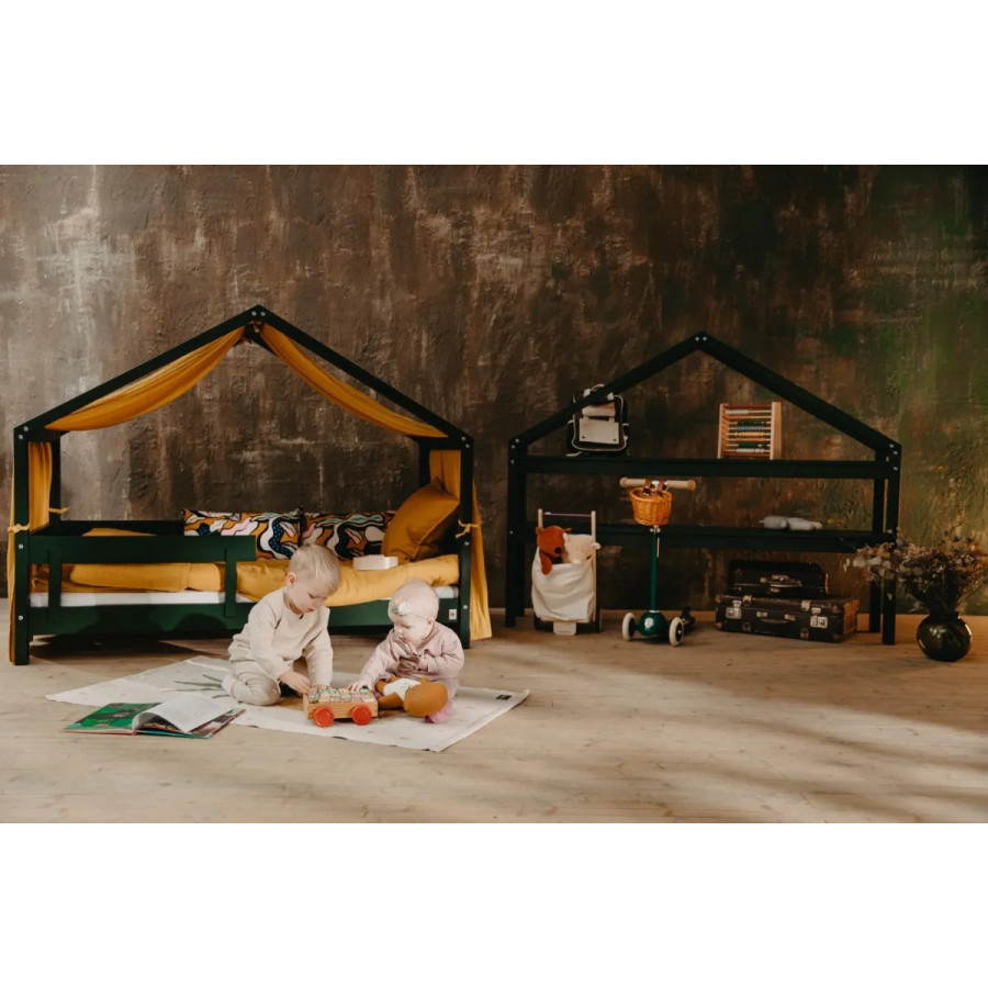 Łóżeczko młodzieżowe Hytte Zielone 160x80 cm / YappyKids