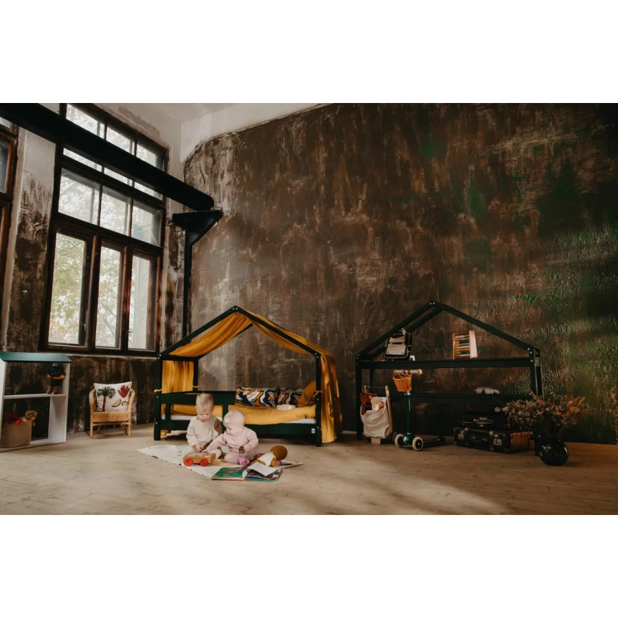 Łóżeczko młodzieżowe Hytte Zielone 160x80 cm / YappyKids