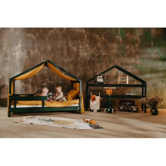Łóżeczko młodzieżowe Hytte Zielone 160x80 cm / YappyKids