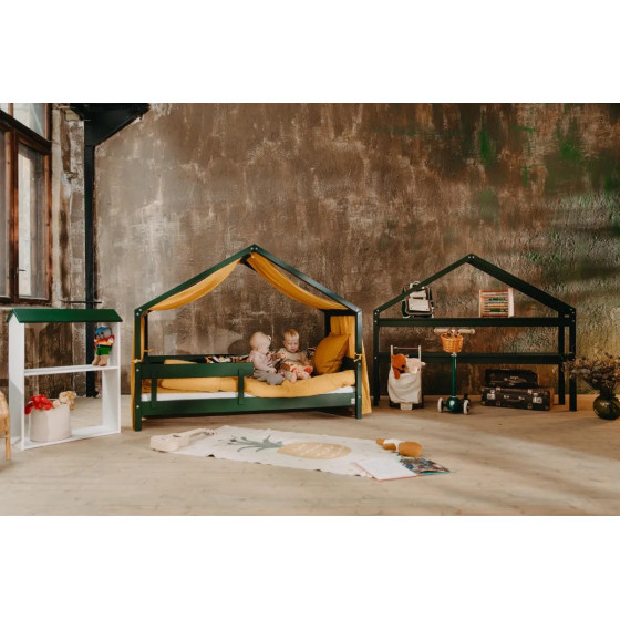 Łóżeczko młodzieżowe Hytte Zielone 160x80 cm / YappyKids