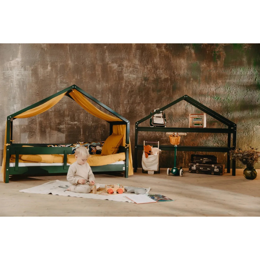 Łóżeczko młodzieżowe Hytte Zielone 160x80 cm / YappyKids