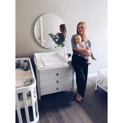 Komoda z przewijakiem Étude Szara / YappyKids