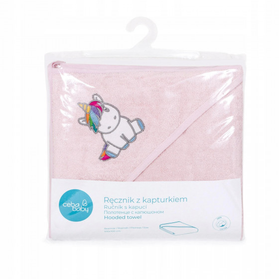 Ręcznik dla niemowlaka Unicorn 100x100 / Ceba Baby