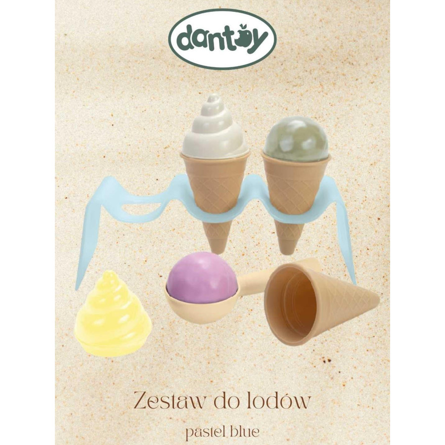 Zestaw do lodów pastel blue / Dantoy