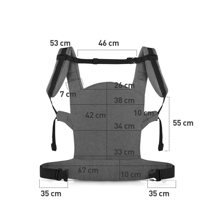 Nosidełko Milo Grey / Kinderkraft