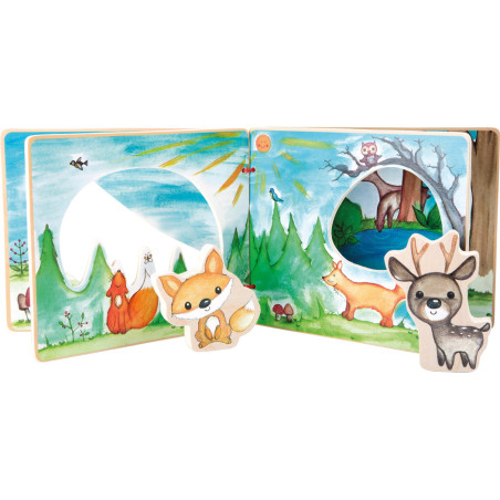 Książeczka z figurkami dla dzieci Las / Small Foot Design