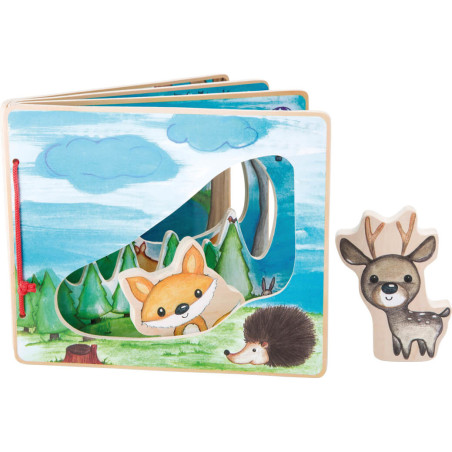 Książeczka z figurkami dla dzieci Las / Small Foot Design