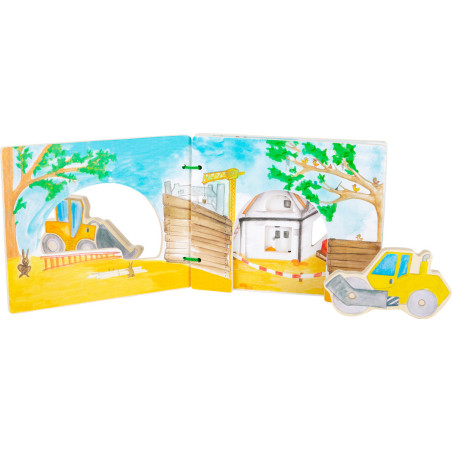 Książeczka z figurkami dla dzieci Plac budowy / Small Foot Design