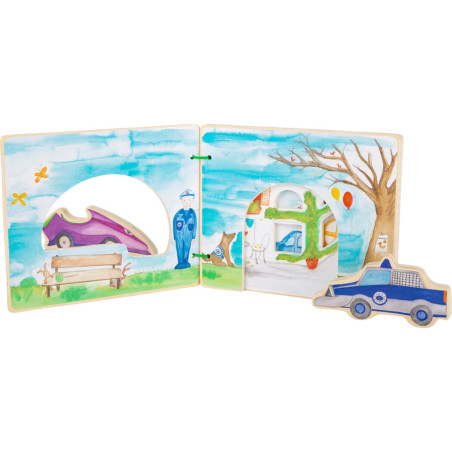 Książeczka z figurkami dla dzieci Policja / Small Foot Design