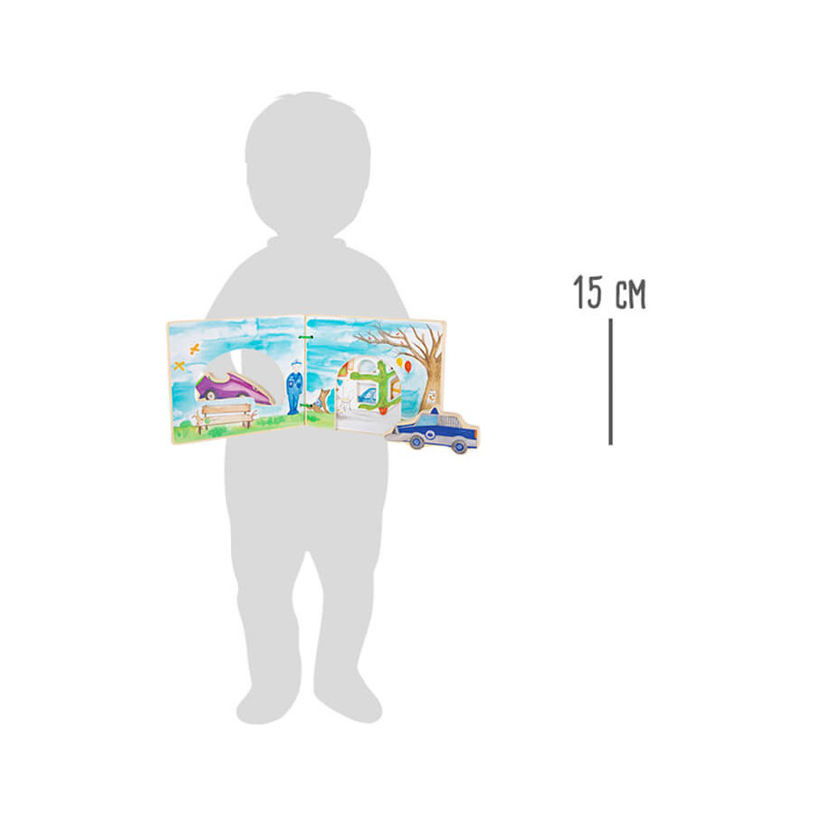 Książeczka z figurkami dla dzieci Policja / Small Foot Design