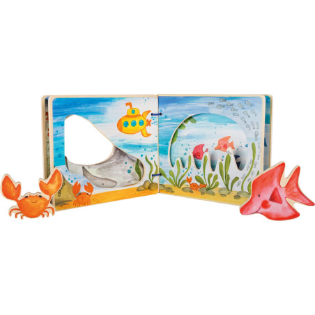Książeczka z figurkami dla dzieci Podwodny świat / Small Foot Design