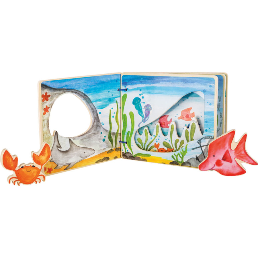 Książeczka z figurkami dla dzieci Podwodny świat / Small Foot Design