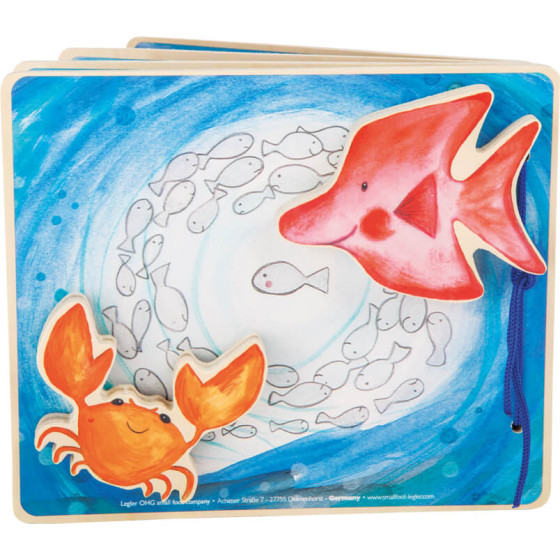 Książeczka z figurkami dla dzieci Podwodny świat / Small Foot Design