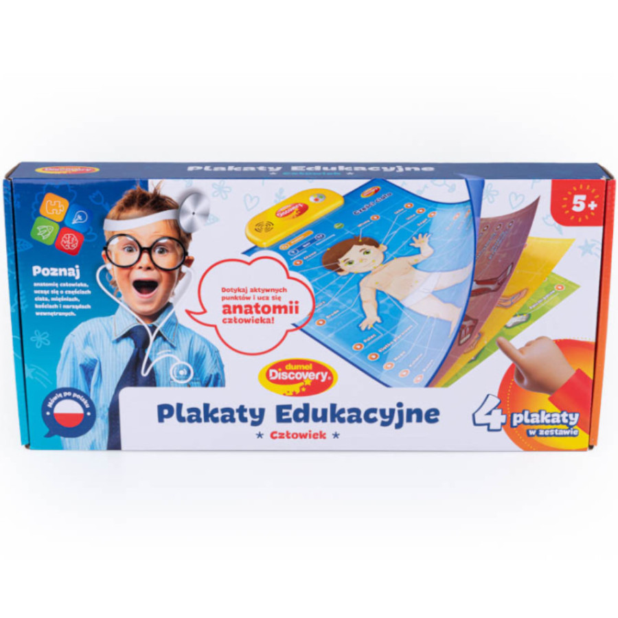 Edukacyjne plakaty Anatomia człowieka / Dumel