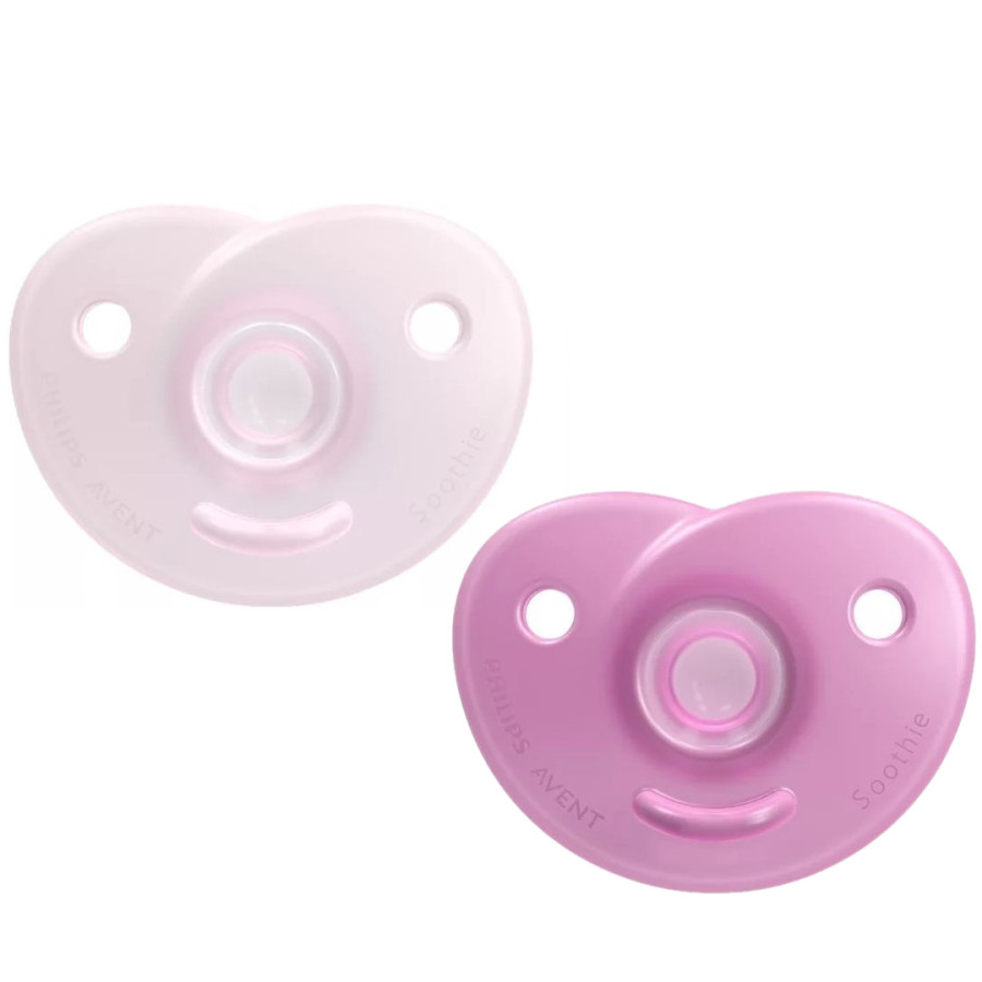 Smoczek dla wcześniaka Soothie 0+ 2 szt. Pink / Philips Avent