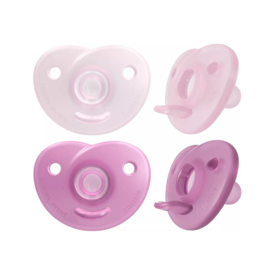 Smoczek dla wcześniaka Soothie 0+ 2 szt. Pink / Philips Avent