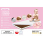 Materac dwustronny 120x60 cm kokos - pianka - kokos / Tapi