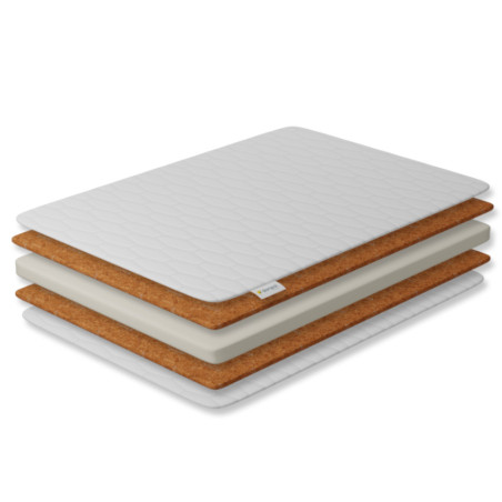 Materac dwustronny 140x70 cm kokos - pianka - kokos / Danpol