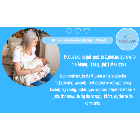 Poduszka rogal bawełniany do karmienia Ciuchcia / Bocioland